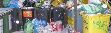Müllberge im Schnee - schöner als in Neapel
